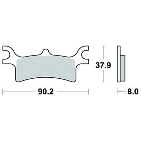 PERFTEC PLAQUETTES DE FREIN SEMI-MÉTAL S1992R