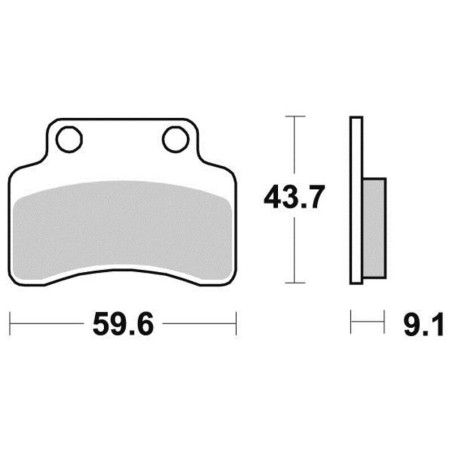 PERFTEC PLAQUETTES DE FREIN SEMI-MÉTAL S1996R