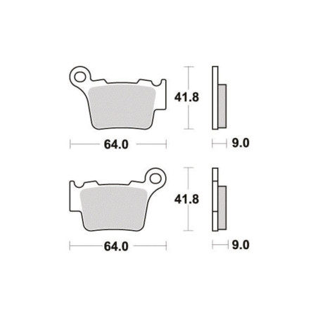 PERFTEC PLAQUETTES DE FREIN SEMI-MÉTAL S1997R