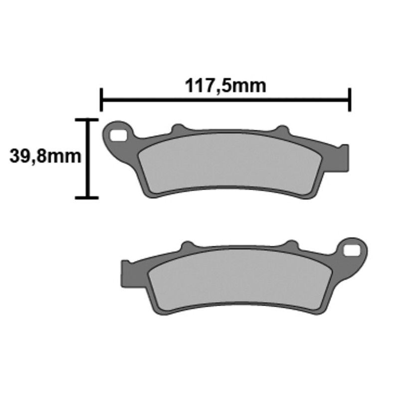 PERFTEC PLAQUETTES DE FREIN SEMI-MÉTAL S2000R