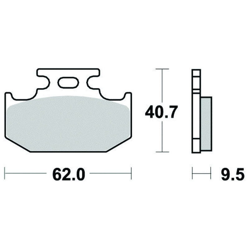 PERFTEC PLAQUETTES DE FREIN SEMI-MÉTAL S2013R
