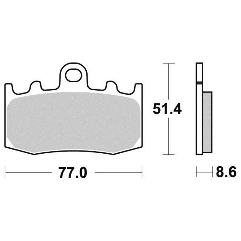 PERFTEC PLAQUETTES DE FREIN SEMI-MÉTAL S9000R