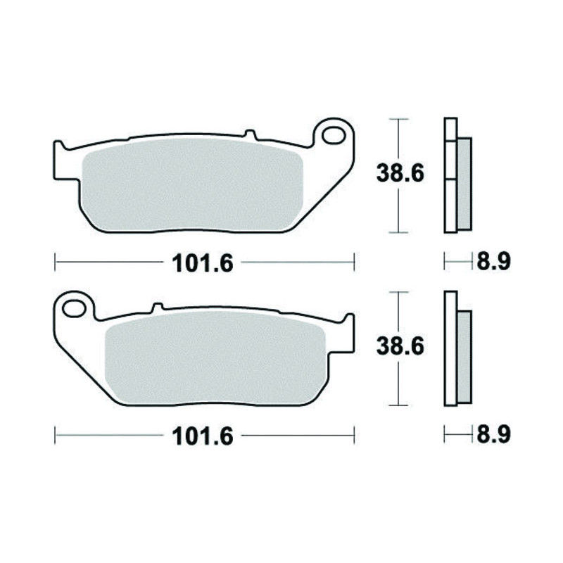 PERFTEC PLAQUETTES DE FREIN SEMI-MÉTAL S9009R