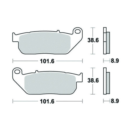 PERFTEC PLAQUETTES DE FREIN SEMI-MÉTAL S9009R