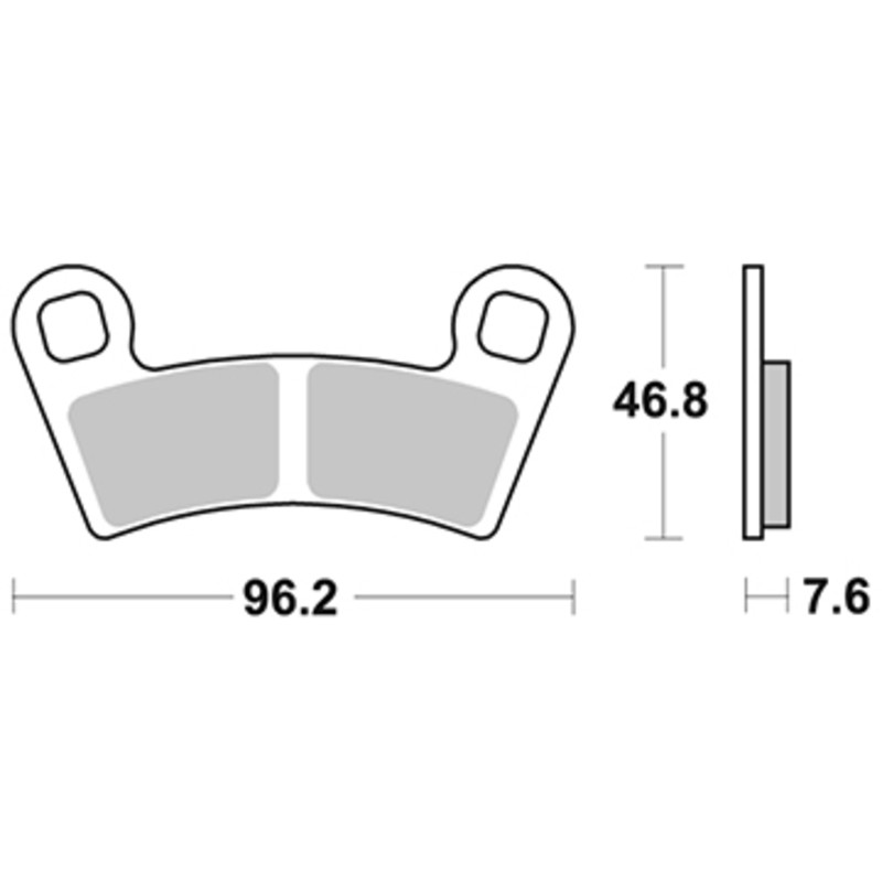 PERFTEC PLAQUETTES DE FREIN SEMI-MÉTAL S9037R