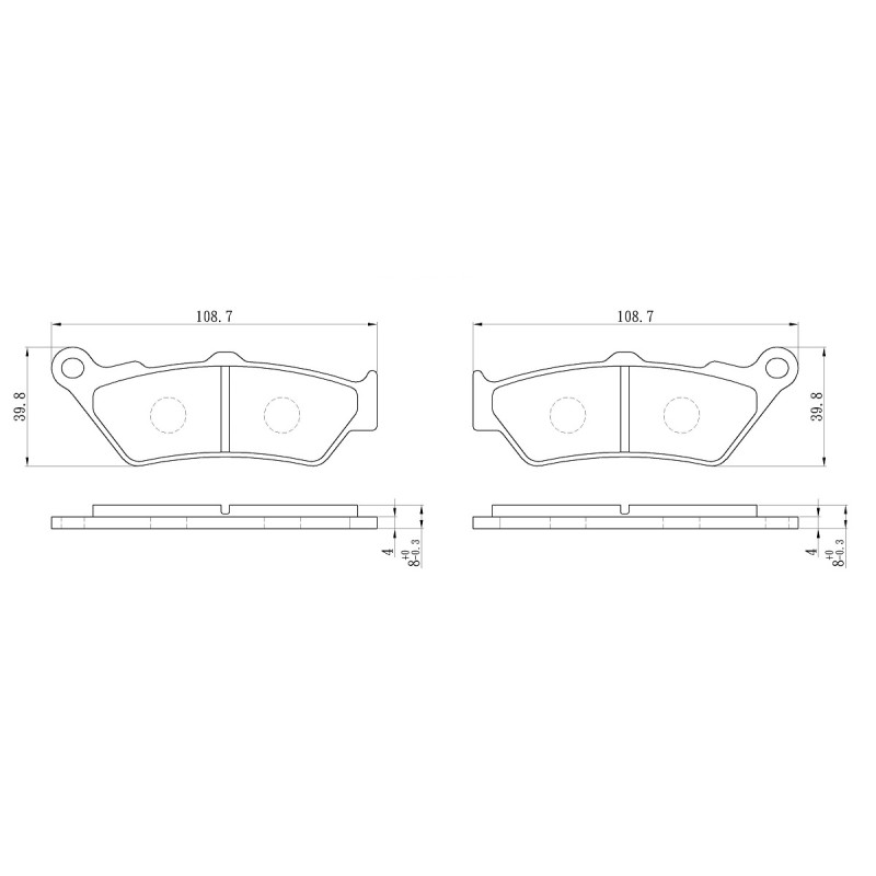 PERFTEC PLAQUETTES DE FREIN MÉTAL FRITTÉ HAUTE PERFORMANCE S9125N