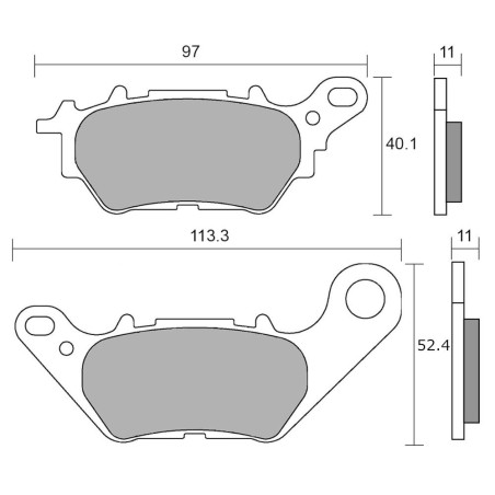 PERFTEC PLAQUETTES DE FREIN SEMI-MÉTAL S9228R