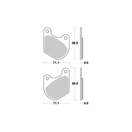 VESRAH PLAQUETTES DE FREIN ORGANIQUE VD909