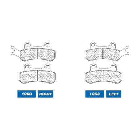 CL PLAQUETTES DE FREIN MÉTAL FRITTÉ POUR QUAD - 1260ATV1
