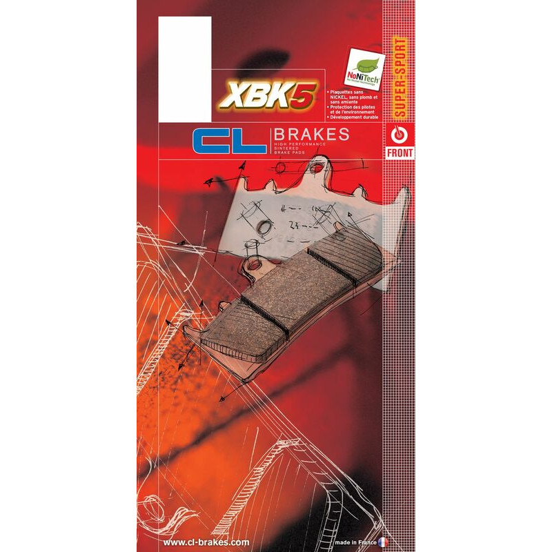 CL PLAQUETTES DE FREIN MÉTAL FRITTÉ ROUTE - 1232XBK5