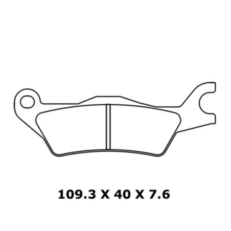 CL PLAQUETTES DE FREIN MÉTAL FRITTÉ ROUTE - 1258XBK5