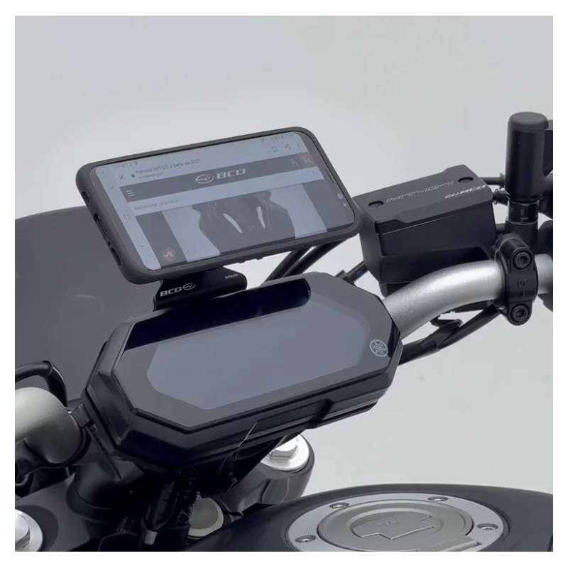 BCD SUPPORT TELEPHONE POUR YAMAHA MT07 (2018-2022) et (2023-2024 PURE)
