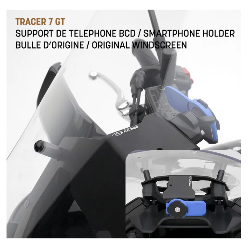 BCD SUPPORT TELEPHONE POUR YAMAHA TRACER 7 / TRACER 7 GT (2020-2024)