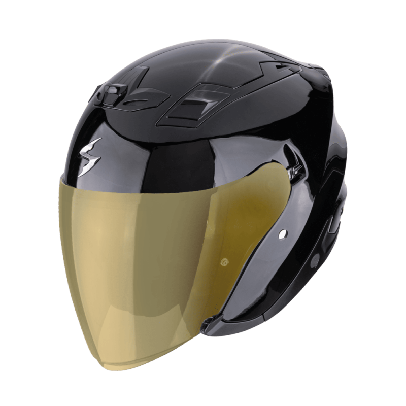 SCORPION EXO-Z1 - NOIR AVEC VISIÈRE MIROIR OR