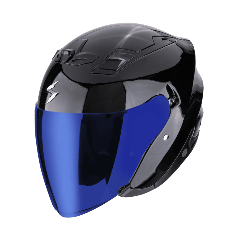 SCORPION EXO-Z1 - NOIR AVEC VISIÈRE MIROIR BLEU