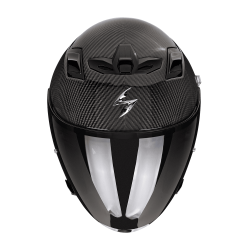 SCORPION EXO-Z1 CARBON AVEC VISIÈRE MIROIR BLEU