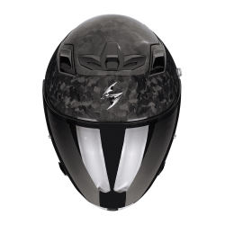 SCORPION EXO-Z1 ONYX CARBON AVEC VISIÈRE MIROIR BLEU