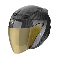 SCORPION EXO-Z1 CARBON AVEC VISIÈRE MIROIR OR