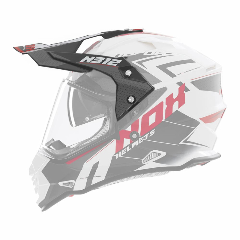 NOX CASQUETTE POUR N312 VAPOR - BLANC/ROUGE