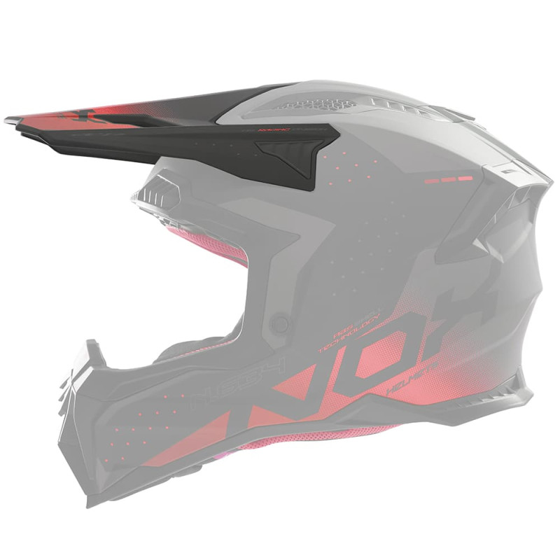 NOX CASQUETTE POUR N634 GRADIANT MAT - NOIR/ROUGE