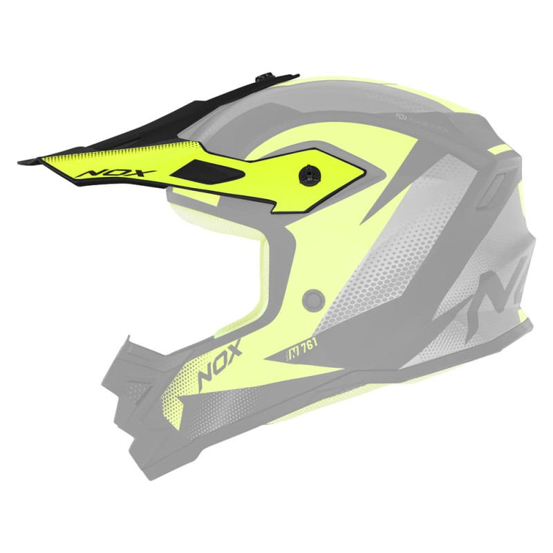 NOX CASQUETTE POUR N761 FUSION MAT - NOIR/JAUNE