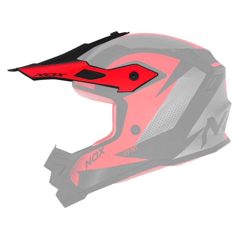 NOX CASQUETTE POUR N761 FUSION MAT - NOIR/ROUGE