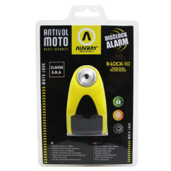 AUVRAY BLOQUE DISQUE ALARME B-LOCK-10 JAUNE/NOIR CLASSE SRA